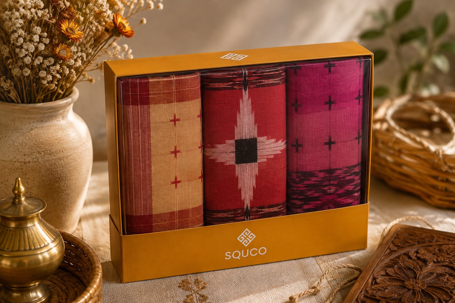 Three Hanky Gift Box